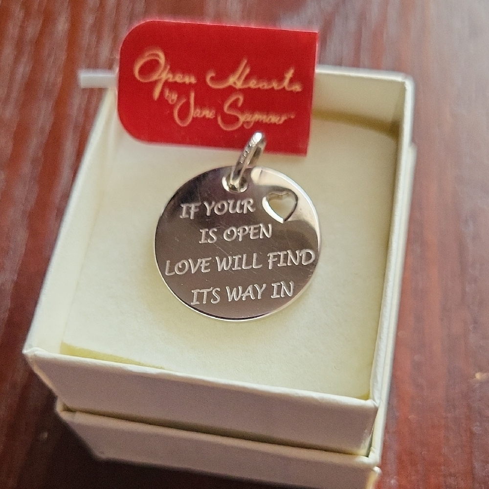 Open Hearts By Jane Seymour-Silver Love Pendant